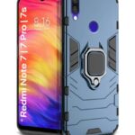 Shock Proof Back Case Mobile Cover for Xiaomi Mi Redmi Note 7 | 7 Pro | 7S | Back Cover Case (Tough Armor | Hybrid PC + TPU | Ring Holder & inBuilt Kickstand | Blue)