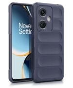 kelpuj Ultimate Silicon Back Cover Case for 1+ OnePlus Nord CE 3 5G | Military Grade Drop Protection Shockproof Bumper | Anti-Slip Grip | Scratch Proof Micro-Fibre Cloth Inside (Deep Blue)