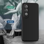 kelpuj Back Cover for 1+ OnePlus Nord CE 4 5G | Ultra Slim Soft Rubberised Case | Inner Velvet Fabric Lining | Matte Silicone Flexible Mobile Case | Camera Protection - Black - Image 7