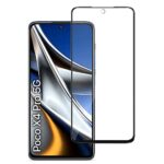 6D Screen Protector Tempered Glass for Poco X4 Pro 5G | ScratchProof | Case Friendly | Bubble Proof | Full Glue Edge to Edge Coverage | With Easy Installation Kit  Black (Pack of 1)