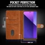 Shock Proof Flip Cover Back Case for Xiaomi Mi Redmi Note 13 Pro Plus 5G | Magnetic Wallet Leather Case with Stand - Image 7