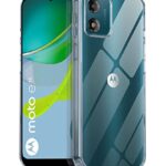Crystal Clear Transparent Back Case Cover for Motorola Moto E13 | Full Device & Camera Protection Shockproof TPU Silicone Back Cover Case Transparent