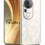 Transparent Back Cover Case for Vivo T4 Ultra | Raised Bumps for Full Device & Camera Protection Shockproof TPU Silicone Back Case Mobile Cover Transparent