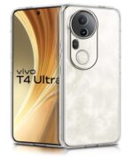 Transparent Back Cover Case for Vivo T4 Ultra | Raised Bumps for Full Device & Camera Protection Shockproof TPU Silicone Back Case Mobile Cover Transparent