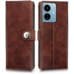 Shock Proof Flip Cover Back Case for Iqoo Z6 Lite 5G | Magnetic Wallet Leather Case with Stand