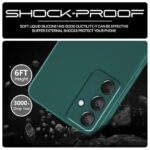 Back Cover for Samsung Galaxy M55 5G | M55s 5G | F55 5G | Ultra Slim Soft Rubberised Case | Inner Velvet Fabric Lining | Matte Silicone Flexible Mobile Case | Camera Protection - Green - Image 7