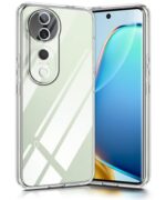 Transparent Back Cover Case for Vivo V40 | V40 Pro 5G | T3 Ultra 5G | Raised Bumps for Full Device & Camera Protection Shockproof TPU Silicone Back Case Mobile Cover Transparent - Image 5