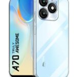 kelpuj Crystal Clear Transparent Back Case Cover for Itel A70 | Full Device & Camera Protection Shockproof TPU | Flexible Silicone Back Cover Case Transparent