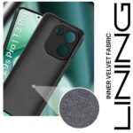 Back Cover for iQOO Z9s Pro 5G | Vivo T3 Pro 5G | Ultra Slim Soft Rubberised Case | Inner Velvet Fabric Lining | Matte Silicone Flexible Mobile Case | Camera Protection - Black - Image 5