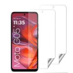Unbreakable Nano Film Glass Screen Protector for Motorola Moto G05 [ Flexible Like a Screen Guard, Harder Than a Tempered Glass ]  Pack of 2 Clear