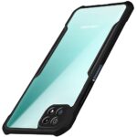 Shock Proof Clear Protective Back Case for Samsung Galaxy A22 5G | F42 5G 2021 - AirEDGE Technology | 360 Degree Camera Protection | Transparent Hybrid Back Case Mobile Cover - Black