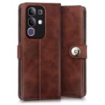 Shock Proof Flip Cover Back Case for Vivo T4X 5G | Magnetic Wallet Leather Case with Stand - Image 3
