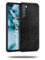 Spider Series Case for OnePlus Nord | Abstract Sleek Design Flexible Silicone Edge to Edge Protection Shockproof Slim Back Case Cover for One Plus 1+ OnePlus Nord - Pitch Black