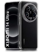 Ultra-Hybrid Clear Back Case Cover Designed for Xiaomi 14 Ultra 5G | Sleek Hard Back | Cushion Edge Technology Shockproof Drop & Camera Protection Bump Transparent