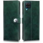 Shock Proof Flip Cover Back Case for Samsung Galaxy F12 | Magnetic Wallet Leather Case with Stand