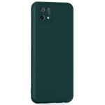 Ultra Slim Soft Rubberised Back Case Cover for Oppo A16k | Inner Velvet Fabric Lining | Matte Silicone Flexible Camera Protection Back Case for Oppo A16k - Green - Image 2