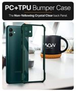 kelpuj Shock Proof Clear Protective Back Case for Samsung Galaxy A04 4G - AirEDGE Technology | 360 Degree Camera Protection | Transparent Hybrid Back Case Mobile Cover - Green - Image 7