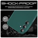 Back Cover for Samsung Galaxy M15 5G Prime Edition | M15 | F15 5G | Ultra Slim Soft Rubberised Case | Inner Velvet Fabric | Matte Silicone Flexible Mobile Case | Camera Protection - Green - Image 7