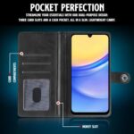 Shock Proof Flip Cover Back Case for Samsung Galaxy A15 5G | Magnetic Wallet Leather Case with Stand - Image 7