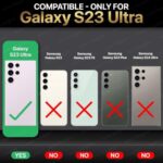 Slim Frameless Back Cover for Samsung Galaxy S23 Ultra 5G | Ultra Thin Lightweight Design & Camera Protection | Soft Matte Silicone Flexible Mobile Case (Grey) - Image 3