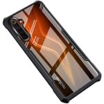 Polycarbonate Shock Proof Clear Protective Back Case for Realme 6 Pro - Airedge Technology | 360 Degree Camera Protection | Back Case Mobile Cover for Realme 6 Pro - Black