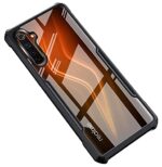 Polycarbonate Shock Proof Clear Protective Back Case for Realme 6 Pro - Airedge Technology | 360 Degree Camera Protection | Back Case Mobile Cover for Realme 6 Pro - Black