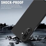 Back Cover for Samsung Galaxy M36 5G | Samsung Galaxy F36 5G | Ultra Slim Soft Rubberised Case (Black) - Image 5