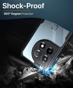 Shock Proof Clear Back Case Mobile Cover for 1+ OnePlus 11R 5G (Hard | Hybrid PC + TPU | Full Armour Device & Camera Protection | Earthy Black) - Image 7