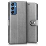 Shock Proof Flip Cover Back Case for Samsung Galaxy M15 5G Prime Edition | Magnetic Wallet Leather Case with Stand - Image 3