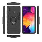 Shock Proof Back Case Mobile Cover for Samsung Galaxy A20 / A30 / M10s (Armor | Hybrid PC + TPU | Full Protection with Ring Holder Kickstand | Carbon Black) - Image 5