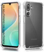 Ultra-Hybrid Clear Back Case Cover Designed for Samsung Galaxy M36 5G | Galaxy F36 5G | Sleek Hard Back | Cushion Edge Technology Shockproof Drop & Camera Protection Bump Transparent