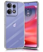 Crystal Clear Transparent Back Case Cover for Motorola Moto Edge 50 Pro | Full Device & Camera Protection Shockproof TPU | Flexible Silicone Back Cover Case Transparent - Image 5