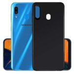 kelpuj Ultra Slim Flexible Shockproof with Camera Protective Bump Edge to Edge 360 Degree Protection Slim Matte Soft Back Case Cover for Samsung Galaxy A20/A30/M10s (Pitch Black)