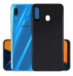 kelpuj Ultra Slim Flexible Shockproof with Camera Protective Bump Edge to Edge 360 Degree Protection Slim Matte Soft Back Case Cover for Samsung Galaxy A20/A30/M10s (Pitch Black)