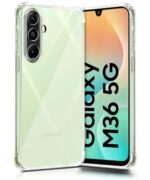 Clear Back Cover Case for Samsung Galaxy M36 5G | Samsung Galaxy F36 5G Shockproof Soft TPU Case | Cushioned Edges for Ultimate Protection Back Cover Case - Transparent - Image 3