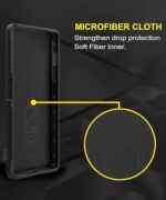 Ultimate Silicon Back Cover Case for Xiaomi Mi Redmi Note 13 5G | Military Grade Drop Protection Shockproof Bumper | Anti-Slip Grip | Scratch Proof Micro-Fibre Cloth Inside (Pitch Black) - Image 7