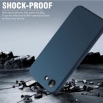 Back Cover for iPhone 16e | Ultra Slim Soft Rubberised Case | Inner Velvet Fabric Lining | Matte Silicone Flexible Mobile Case | Camera Protection  Blue - Image 5