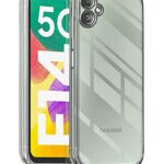 Crystal Clear Transparent Back Case Cover for Samsung Galaxy F14 5G | Full Device & Camera Protection Shockproof TPU | Flexible Silicone Back Cover Case Transparent