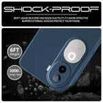 Back Cover for iQOO Z9s 5G | Vivo V40e 5G | Ultra Slim Soft Rubberised Case | Inner Velvet Fabric Lining | Matte Silicone Flexible Mobile Case | Camera Protection - Blue - Image 7