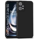 kelpuj Polycarbonate Translucent Hybrid OnePlus Nord CE 2 Lite 5G Back Cover Smoked Matte Bumper Back 360 Degree Protection Protective Hard Back Cover for 1+ OnePlus Nord CE 2 Lite 5G (Black)