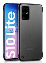 Ultra Slim Shock Proof Back Case Cover for Samsung Galaxy S10 Lite (Hard | Hybrid PC & TPU Bumper | Ultimate Frameless Design, Full Protection | DarkNight Matte Black)