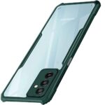 Shock Proof Clear Back Case Mobile Cover for Samsung Galaxy F23 5G (Hard | Hybrid PC + TPU | Full Armour Device & Camera Protection | Green)