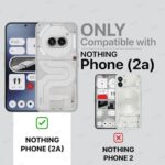 kelpuj Polycarbonate Shock Proof Clear Protective Back Case for Nothing Phone 2A 5G-Airedge Technology | 360 Degree Camera Protection | Transparent Hybrid Back Case Mobile Cover - Black - Image 3