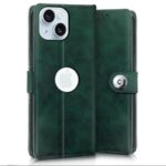 Shock Proof Flip Cover Back Case for Iphone 15 Plus | Magnetic Wallet Leather Case with Stand - Image 5