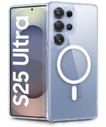 UltraHybrid Back Case Cover for Samsung Galaxy S25 Ultra 5G | Compatible with MagSafe | Drop and Camera Protection | Shock Proof Crystal Clear Mobile Back Case (PC+TPU, Transparent)