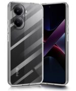 Transparent Back Cover Case for Poco X7 Pro 5G | Raised Bumps for Full Device & Camera Protection Shockproof TPU Silicone Back Case Mobile Cover Transparent - Image 5