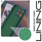 kelpuj Back Cover for Motorola Moto Edge 50 Neo 5G | Ultra Slim Soft Rubberised Case | Inner Velvet Fabric Lining | Matte Silicone Flexible Mobile Case | Camera Protection - Green - Image 5