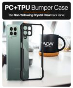 Shock Proof Crystal Clear Back Case Mobile Cover for Samsung Galaxy M53 5G | Camera Protection | Hybrid PC + TPU | Protective Design | Earthy Black - Image 7