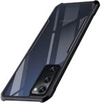 Shockproof Clear Protective Back Case for Samsung Galaxy S20 FE | S20 FE 5G - AirEDGE Technology | 360 Degree Camera Protection | Transparent Hybrid Back Case Mobile Cover - Black