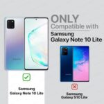 Translucent Hybrid Back Case Cover for Samsung Galaxy Note 10 Lite | Smoked Matte Back | 360 Degree Protection | Protective Hard Case (Light Green Bumper) - Image 3